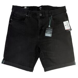 New LuLaRoe Bermuda Shorts Women's Size 36 Black Denim 283762 NWT